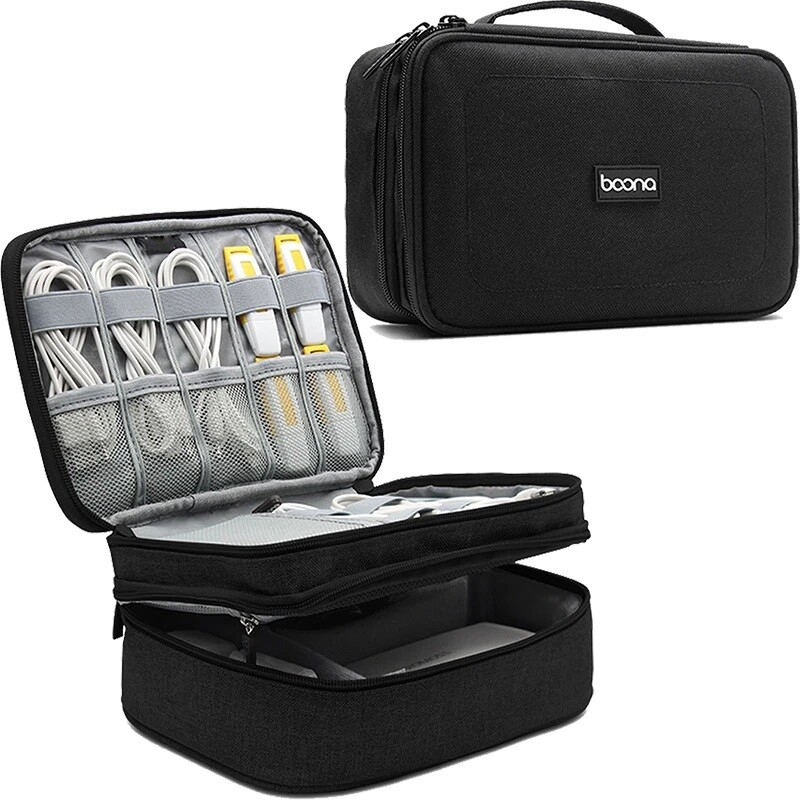 Electronics Gadgets Bag - P+ Portable Electronic Accessories Case Digital