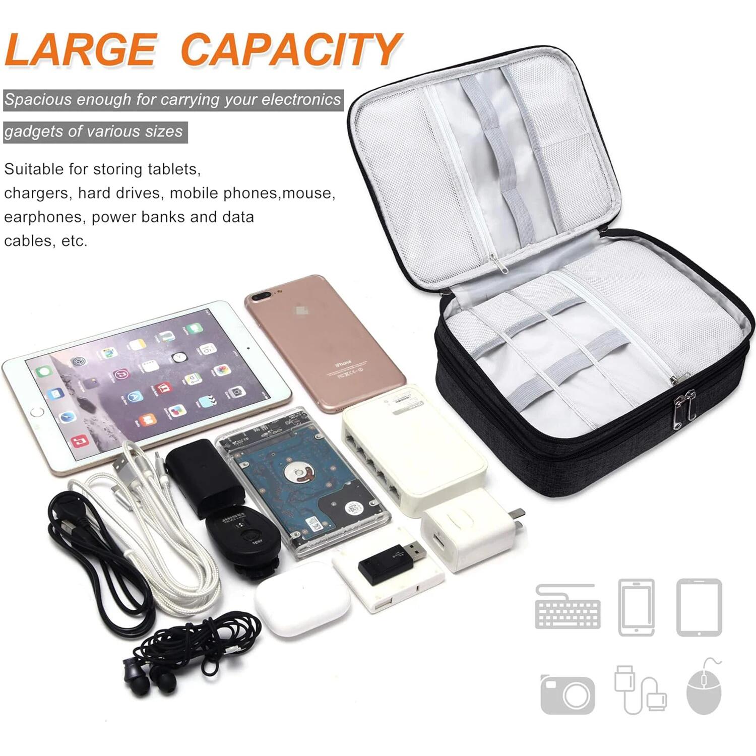Portable Digital Storage Bag U - Electronics Gadgets Bag recension och pris