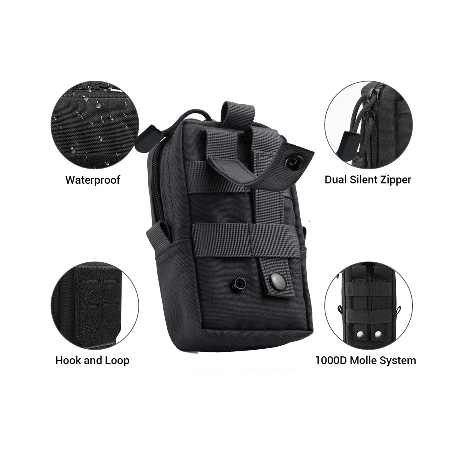 Tactical Molle Pouch Waist Bag - Mobile Electronics Gadgets recension och pris