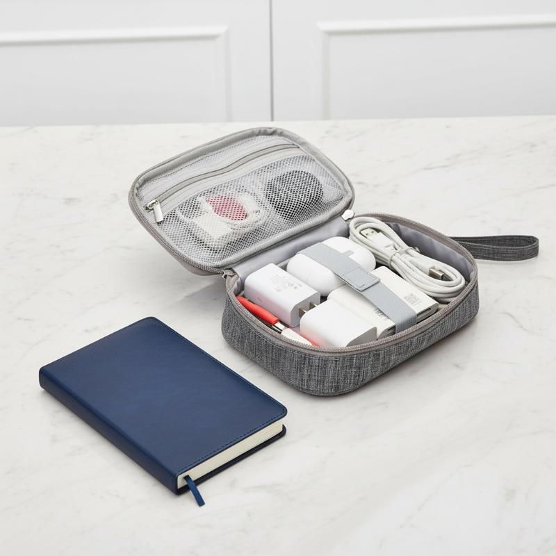 Double Layer Cable Storage Bag - Electronics Gadgets Bag recension och pris