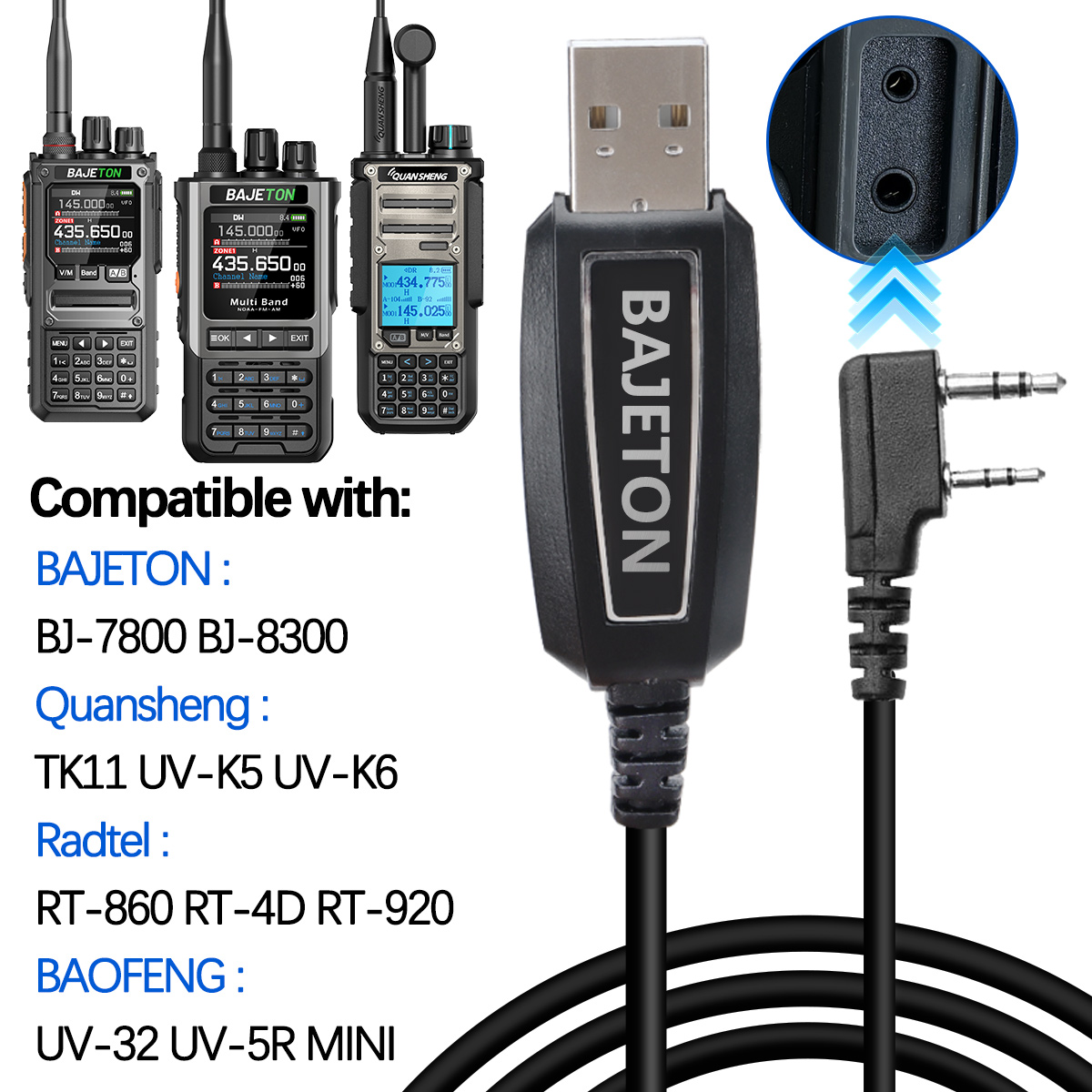 BAJETON Walkie Talkie USB Prog - Mini Electronics Gadgets recension och pris