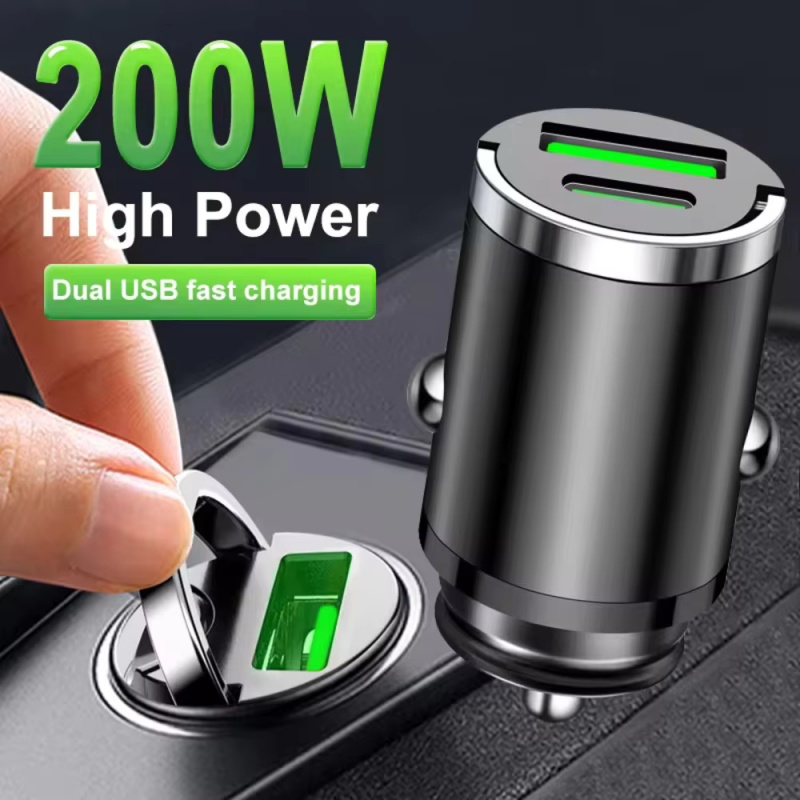 200W Mini Car Charger Fast Cha - Mini Electronics Gadgets recension och pris