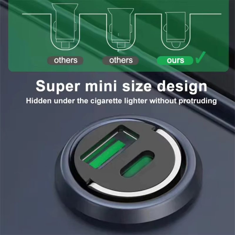 200W Mini Car Charger Fast Cha - Mini Electronics Gadgets recension och pris