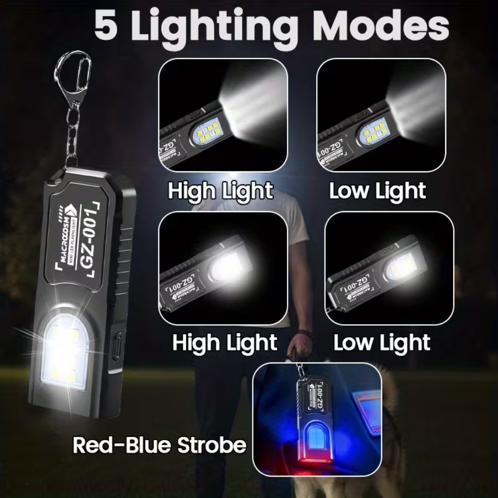 Mini COB LED Keychain Flashlig - Mini Electronics Gadgets recension och pris
